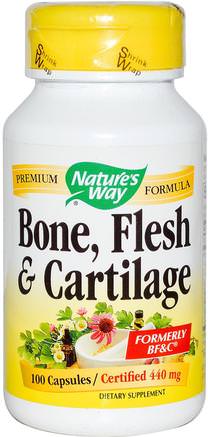 Bone, Flesh & Cartilage, 440 mg, 100 Capsules by Natures Way-Kosttillskott, Örter