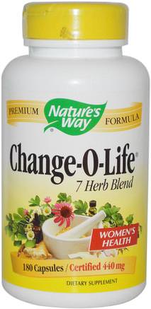 Change-O-Life, 7 Herb Blend, 440 mg, 180 Capsules by Natures Way-Kosttillskott, Hälsa