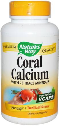 Coral Calcium, 180 Veggie Caps by Natures Way-Kosttillskott, Mineraler, Kalcium
