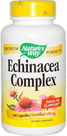 Echinacea Complex, 450 mg, 180 Capsules by Natures Way-Kosttillskott, Antioxidanter