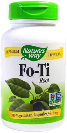 Fo-Ti Root, 610 mg, 100 Veggie Caps by Natures Way-Kosttillskott, Bad, Skönhet, För Ti (Han Ska Du)