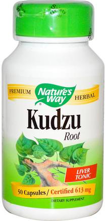 Kudzu, Root, 50 Capsules by Natures Way-Örter, Kudzu