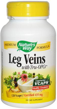 Leg Veins with Tru-OPCs, 435 mg, 120 Veggie Caps by Natures Way-Kosttillskott, Hälsa, Kvinnor