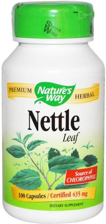 Nettle Leaf, 435 mg, 100 Capsules by Natures Way-Örter, Nässlor Stinging