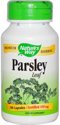 Parsley, Leaf, 100 Capsules by Natures Way-Kosttillskott, Antibiotika