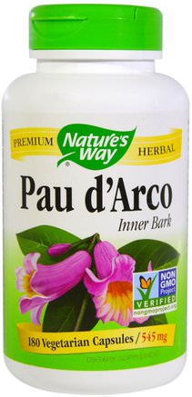 Pau dArco Inner Bark, 545 mg, 180 Veggie Caps by Natures Way-Kosttillskott, Örter
