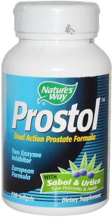 Prostol, Dual Action Prostate Formula, 120 Softgels by Natures Way-Hälsa, Män