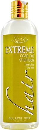 Extreme Soap Nut Shampoo, Normal to Dry Hair, 16 oz (474 ml) by NaturOli-Bad, Skönhet, Hår, Hårbotten, Schampo, Balsam