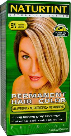 Permanent Hair Color, 9N Honey Blonde, 5.28 fl oz (150 ml) by Naturtint-Sverige