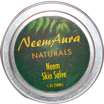 Neem Skin Salve, 1 oz (30 ml) by Neemaura Naturals Inc-Örter, Örtsalva