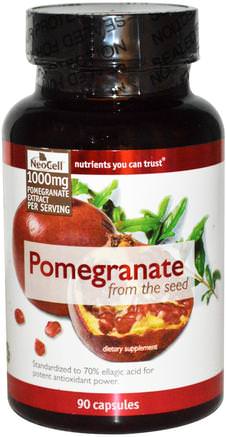 Pomegranate, 90 Capsules by Neocell-Kosttillskott, Antioxidanter, Granatäpple Juice Extrakt