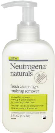 Fresh Cleansing + Makeup Remover, 6 fl oz (177 ml) by Neutrogena-Skönhet, Ansiktsvård, Ansiktsrengöring