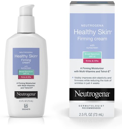 Healthy Skin, Firming Cream with Sunscreen, SPF 15, 2.5 fl oz (73 ml) by Neutrogena-Skönhet, Ansiktsvård, Hudtyp Anti-Åldrande Hud