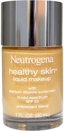 Healthy Skin Liquid Makeup, Natural Beige 60, 1 fl oz (30 ml) by Neutrogena-Skönhet, Ansiktsvård, Spf Ansiktsvård