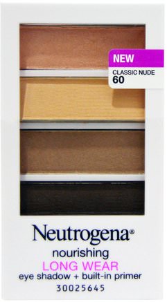 Long Wear Eye Shadow, Classic Nude 60, 0.24 oz (6.97 g) by Neutrogena-Bad, Skönhet, Smink, Ansiktsvård, Ögonskugga