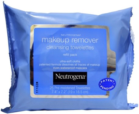Makeup Remover Cleansing Towelettes, 25 Pre-Moistened Towelettes by Neutrogena-Skönhet, Ansiktsvård, Ansiktsservetter
