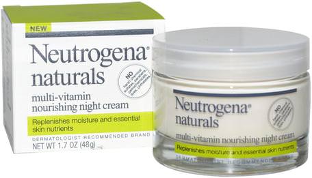 Multi-Vitamin Nourishing Night Cream, 1.7 oz (48 g) by Neutrogena-Hälsa, Hud, Ansiktsvård, Nattkrämer