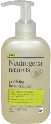 Purifying Facial Cleanser, 6 fl oz (177 ml) by Neutrogena-Hälsa, Akne, Hud Typ Akne Benägen Hud, Ansiktsvård