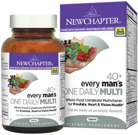 40+ Every Mans One Daily Multi, 48 Tablets by New Chapter-Vitaminer, Män Multivitaminer