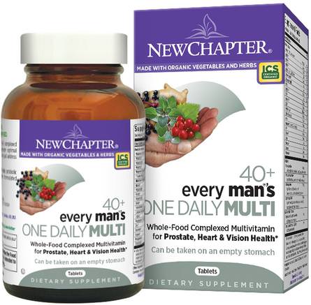 40+ Every Mans One Daily Multi, 96 Tablets by New Chapter-Vitaminer, Män Multivitaminer