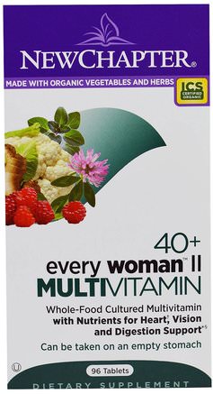 40+ Every Woman II, Multivitamin, 96 Tablets by New Chapter-Vitaminer, Kvinnor Multivitaminer