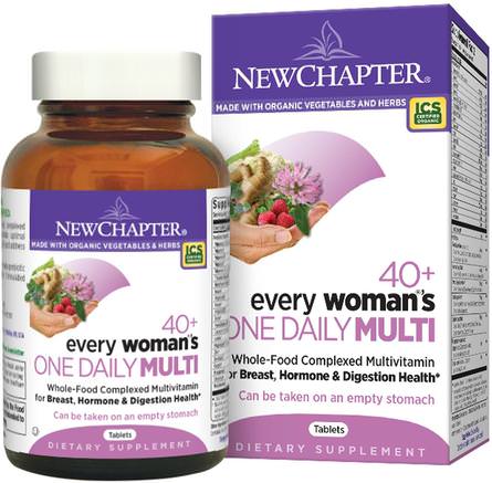 40+ Every Womans One Daily Multi, 48 Tablets by New Chapter-Vitaminer, Kvinnor Multivitaminer