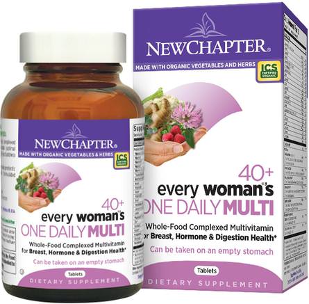 40+ Every Womans One Daily Multi, 96 Tablets by New Chapter-Vitaminer, Kvinnor Multivitaminer