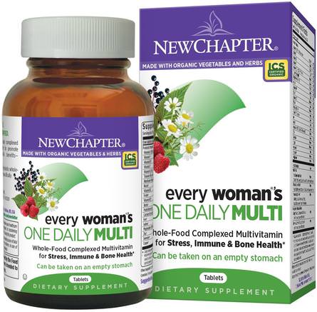 Every Womans One Daily Multi, 72 Tablets by New Chapter-Vitaminer, Kvinnor Multivitaminer
