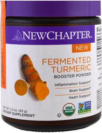 Fermented Turmeric Booster Powder, 2.2 oz (63 g) by New Chapter-Kosttillskott, Antioxidanter, Curcumin