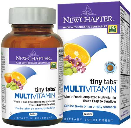Tiny Tabs, Whole-Food Complexed Multivitamin, 192 Tablets by New Chapter-Vitaminer, Multivitaminer, Nya Kapitel Vitaminer