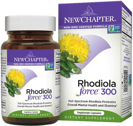 Rhodiola Force 300, 30 Veggie Caps by New Chapter-Örter, Rhodiola Rosea, Adaptogen