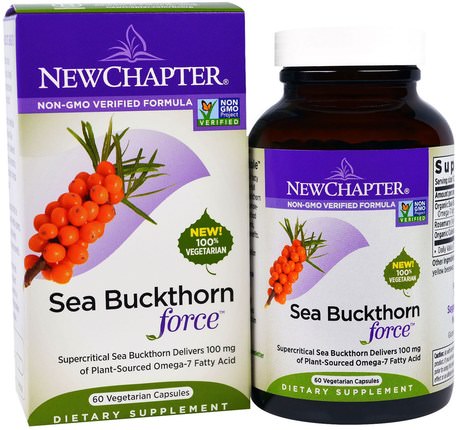 Sea Buckthorn Force, 60 Veggie Caps by New Chapter-Kosttillskott, Havtorn, Adaptogen