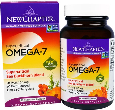 Supercritical Omega-7, 60 Veggie Caps by New Chapter-Kosttillskott, Omega-7