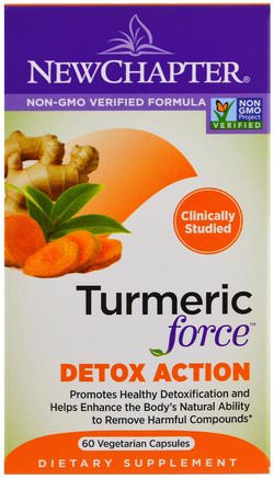 Turmeric Force Detox Action, 60 Veggie Caps by New Chapter-Kosttillskott, Antioxidanter, Curcumin