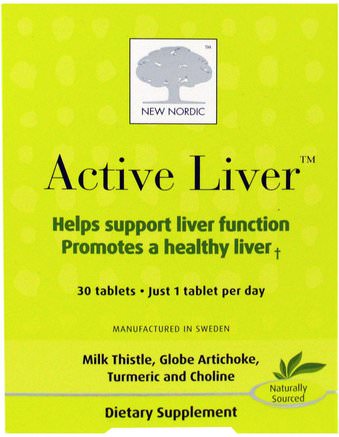 Active Liver, 30 Tablets by New Nordic US Inc-Hälsa, Leverstöd