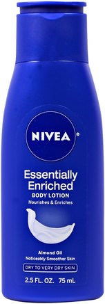 Essentially Enriched Body Lotion, Almond Oil, 2.5 fl oz (75 ml) by Nivea-Bad, Skönhet, Body Lotion