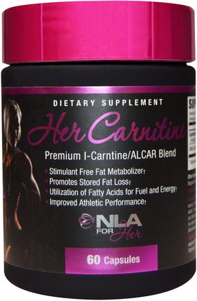 Her Carnitine, Premium l-Carnitine/ALCAR Blend, 60 Capsules by NLA for Her-Sport, Kvinnors Sportprodukter