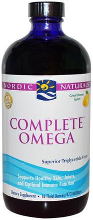 Complete Omega, Lemon Taste, 16 fl oz (473 ml) by Nordic Naturals-Sverige