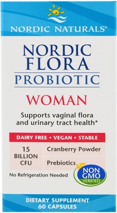 Nordic Flora Probiotic, Woman, 60 Capsules by Nordic Naturals-Hälsa, Kvinnor, Kosttillskott, Probiotika