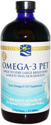 Omega-3 Pet, 16 fl oz (473 ml) by Nordic Naturals-Husdjursvård, Efas För Husdjur
