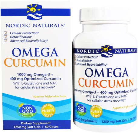 Omega Curcumin, 60 Soft Gels by Nordic Naturals-Kosttillskott, Antioxidanter, Curcumin
