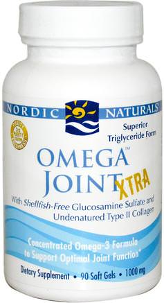 Omega Joint Xtra, 1000 mg, 90 Soft Gels by Nordic Naturals-Hälsa, Ben, Osteoporos, Gemensam Hälsa