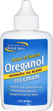 Oreganol, P73 Cream, 2 oz (60 ml) by North American Herb & Spice Co.-Kosttillskott, Biprodukter, Bi Propolis, Hälsa, Kvinnor, Hud