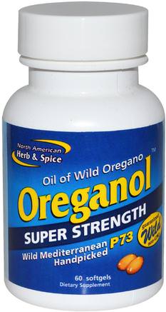 Oreganol, Super Strength, 60 Softgels by North American Herb & Spice Co.-Kosttillskott, Oreganoolja