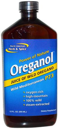 Oreganol, Wild Mediterranean P73, 12 fl oz (355 ml) by North American Herb & Spice Co.-Mat, Kaffe Te Och Drycker, Fruktjuicer
