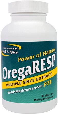 OregaResp, Multiple Spice Extract, 90 Veggie Caps by North American Herb & Spice Co.-Kosttillskott, Oreganoolja