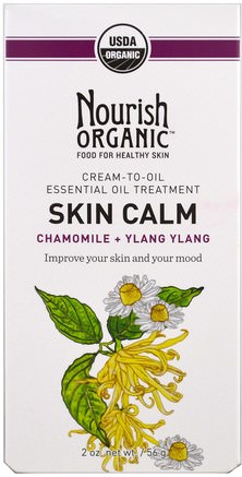 Chamomile + Ylang Ylang, 2 oz (56 g) by Nourish Organic Skin Calm-Skönhet, Anti-Åldrande
