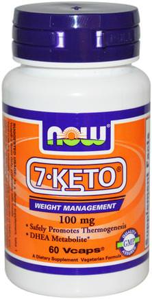 7-KETO, 100 mg, 60 Veg Capsules by Now Foods-Kosttillskott, 7-Keto, Dhea