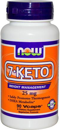 7-KETO, 25 mg, 90 Veg Capsules by Now Foods-Kosttillskott, 7-Keto, Dhea