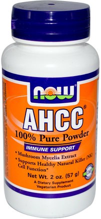 AHCC, Pure Powder, 2 oz (57 g) by Now Foods-Kosttillskott, Medicinska Svampar, Ahcc, Svamppulver